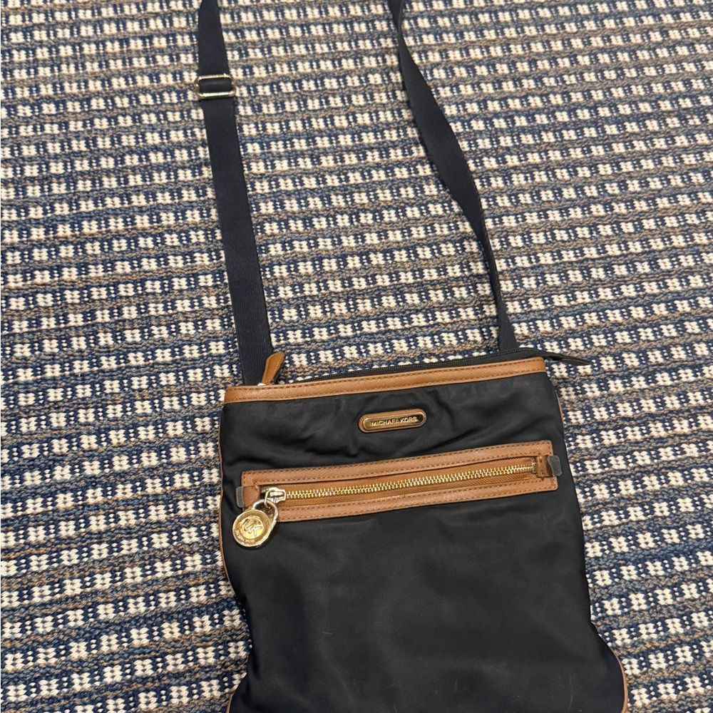 Black and Brown Crossbody Bag
